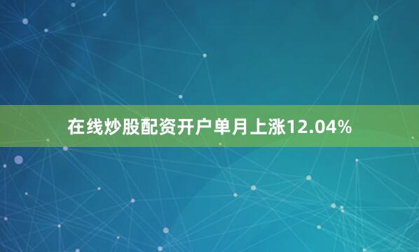 在线炒股配资开户单月上涨12.04%